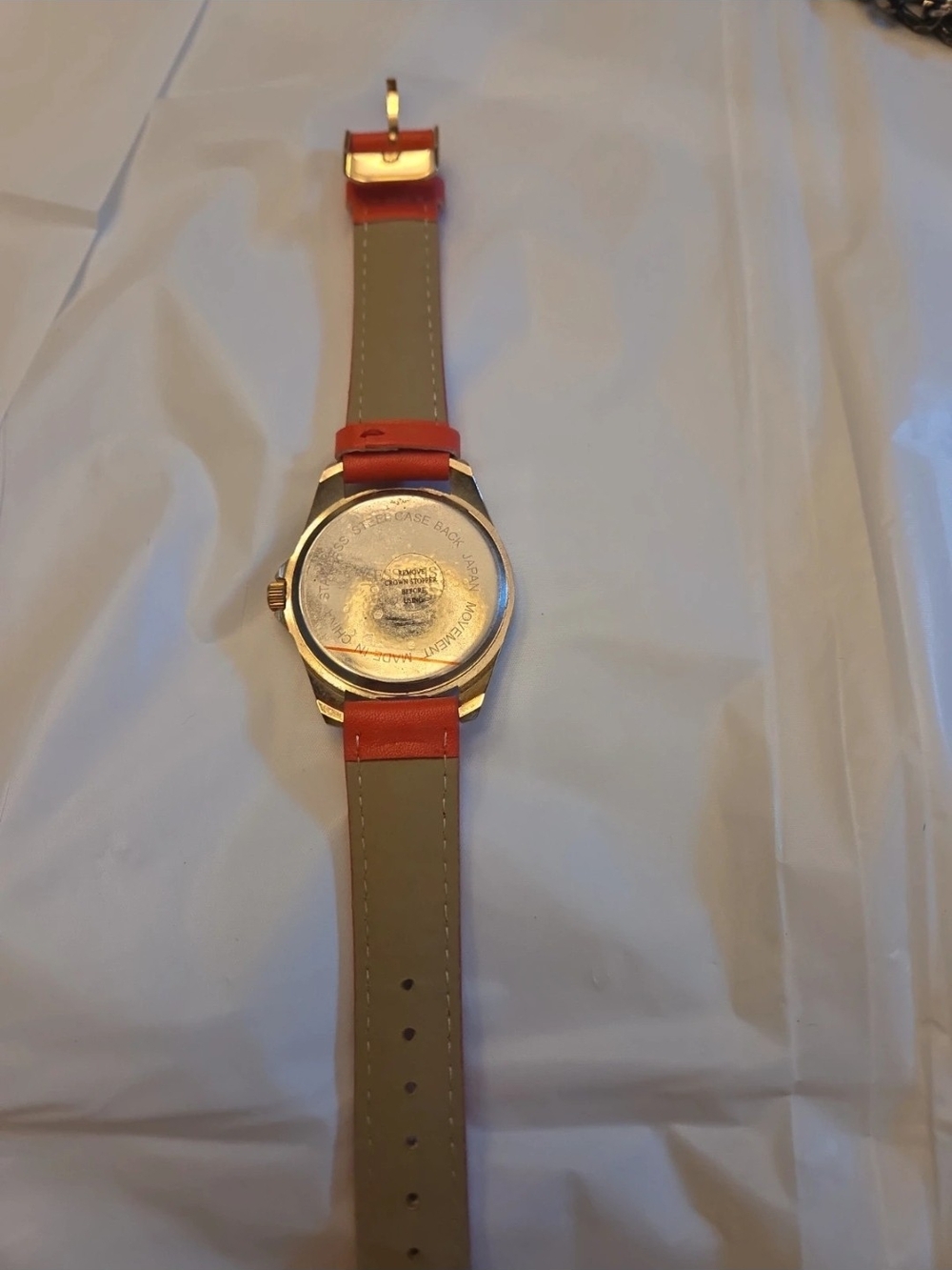 Women's Coral Fashion Watch with Crystal Bezel - Picture 3 of 3